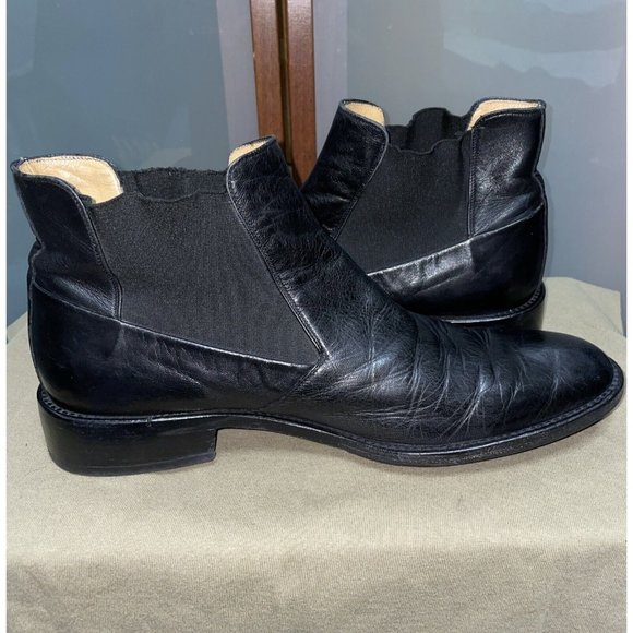 BALLY Mens Sedalo Black Soft Calf Leather Chelsea Ankle Boots Size 7.5 EU 8.5 US main image 9